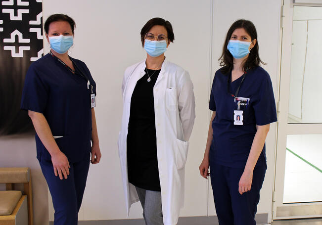 Nina Halme, Johanna Hynninen ja Liisa Riihiaho.