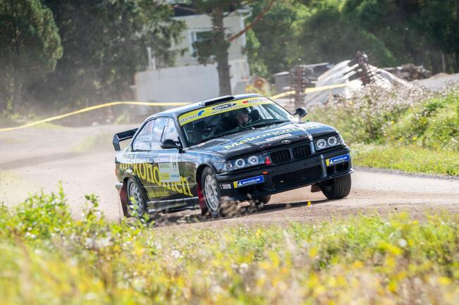 Joonas Lindroosille ei löytynyt pysäyttäjää Rantarallissa.