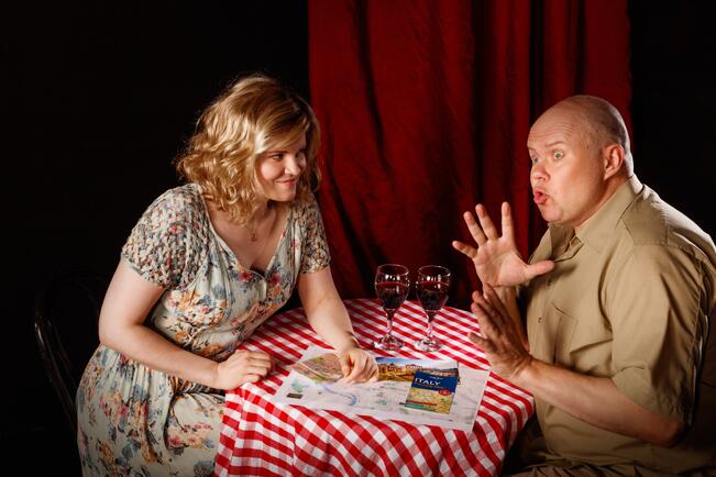 Sonja Pajunoja ja Tom Petäjä.