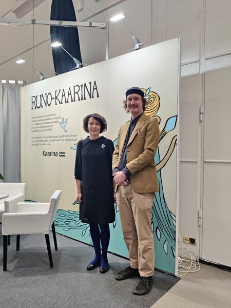 Jenni Haukio ja Pyry Pilkku Qvick.