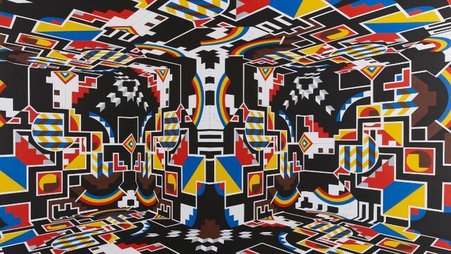 Alvar Gullichsen, Maailmankaikkeuden laulu, 2011, akryyli kankaalle.  