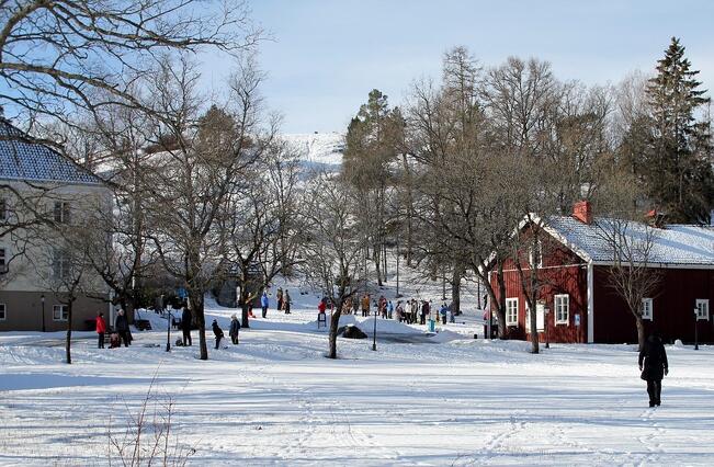 Vanhalinnassa vietetään laskiaista sunnuntaina.
