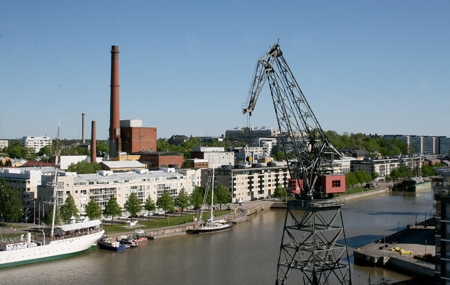 Näkymä Aurajoelle Korppoolaismäeltä.