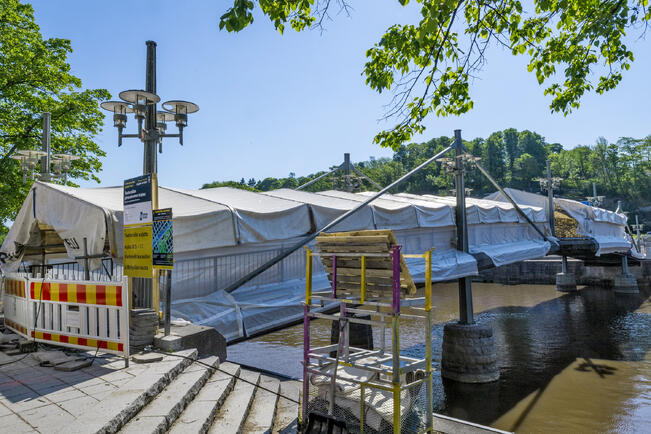 Teatterisillan remontti on valmis elokuun loppuun mennessä.