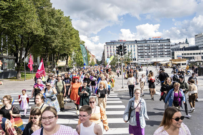 Turku Pridea vietettiin ensimmäisen kerran kymmenen vuotta sitten.