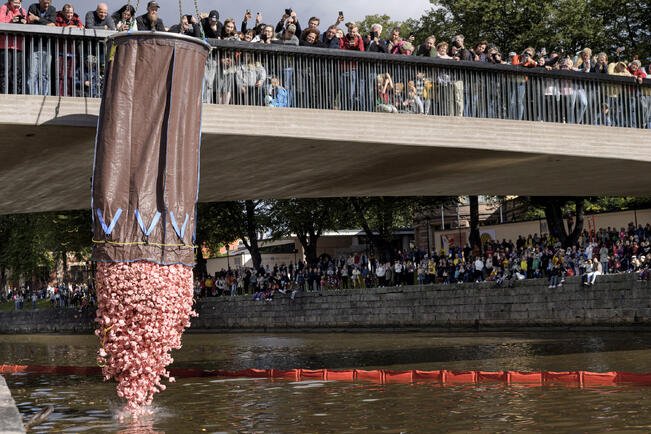 Aurajokiranta täyttyi viime syyskuussa perinteisen Posankka Racen katsojista.