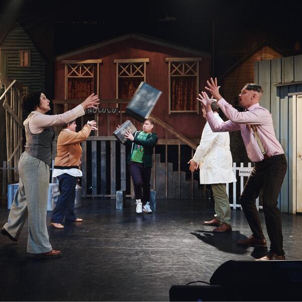 Lestinheittoa Raunistulassa.