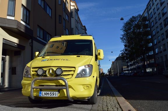 Lounais-Suomen Diabetes ry:n liikkuvaan jalkojenhoitoyksikköön voi tutustua Maailman Diabetespäivänä 14. marraskuuta kello 11–16 Hansakorttelin edustalla Yliopistonkadulla Turussa 