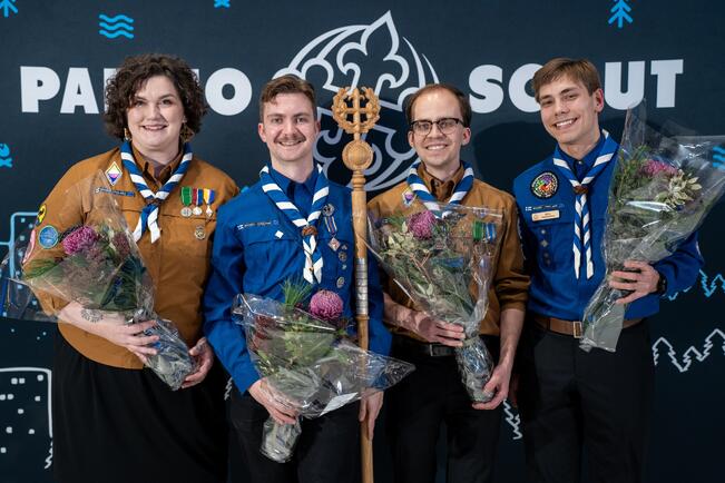 Jenna Kankaanpää (vas.), Eero Kivistö, Pauli Palo ja Niko Tamminen.