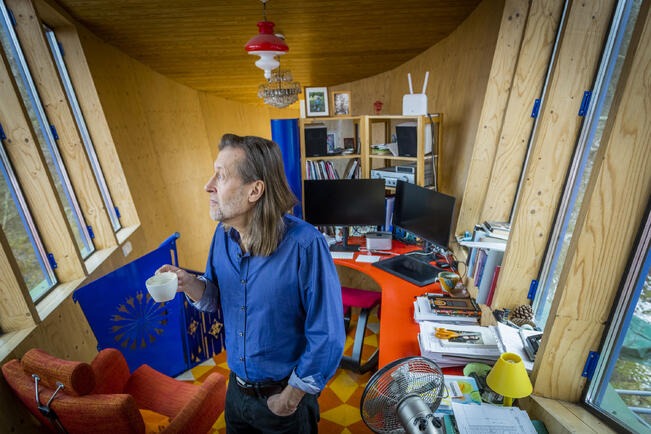 Jan-Erik Anderssonin Lehtitalossa on avointen ovien päivä.