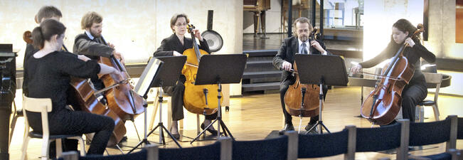 Akademiska Orkesternin sellosekstetti.