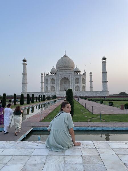 Japaniin matkaavalle Tekla Knuutilalle Taj Mahal oli käsittämättömän upea kokemus.