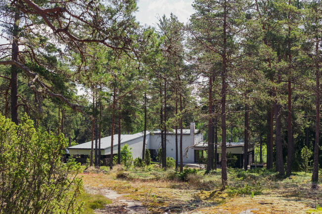 Ravintola Kustavin Kipinä sijaitsee luonnon keskellä.
