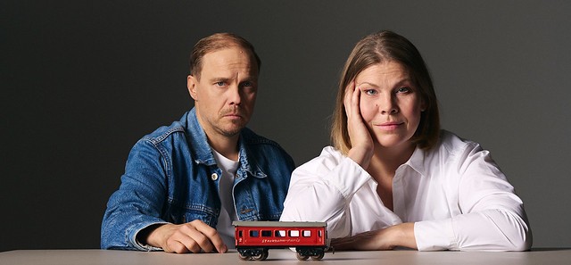 Jarkko Lahti ja Eeva Soivio.
