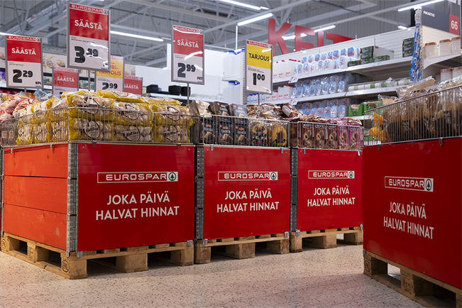 Ensimmäinen Eurospar-supermarket avautui Tokmanni-myymälän kanssa saman katon alle Ylöjärvelle viime kesänä. 