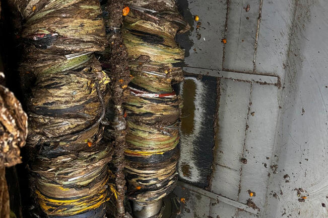 Biokaasulaitoksessa suojasäkit muuttuvat käsittelyssä purukumimaiseksi massaksi, joka takertuu koneisiin ja aiheuttaa tukoksia.