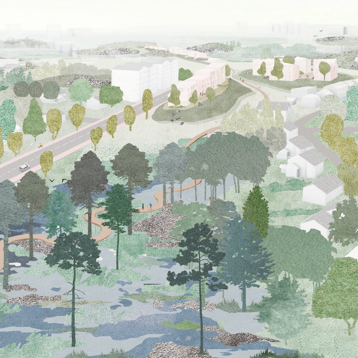 Turussa kilpailun voitti ehdotus Landscape as a city - city as an island.