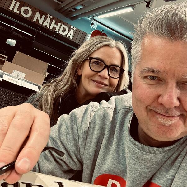 Anu Torkkel ja Kalle Saarinen.