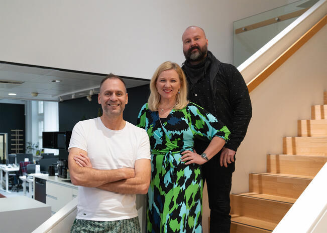 Eka Ruola, Elina Bono ja Jukka Niittymaa.