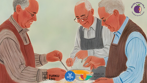 Papat kokkaa -kokkikurssin viimeinen kokoontumiskerta on 26. tammikuuta kello 15–17 Lehmusvalkaman hyvinvointikeskuksessa.