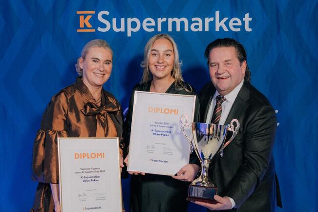 Kauppiaina K-Supermarket Ukko-Pekassa ovat toimineet reilun vuoden takaisesta avaamisesta lähtien Jari ja Elina Lehto.