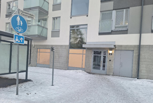 Fasaaninkatu lyheni muutama vuosi sitten kaavamuutoksen seurauksena.  