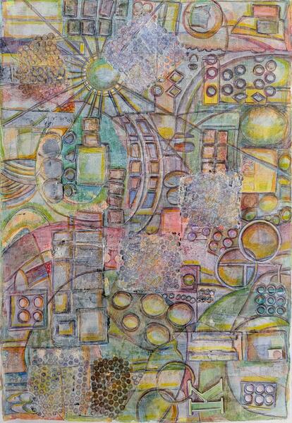 Oili Niittynen, Kesälomalla, 2025, sekatekniikka.