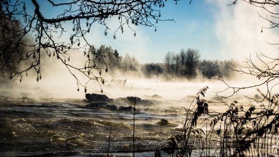 Kymijoki talvella 2014. 
