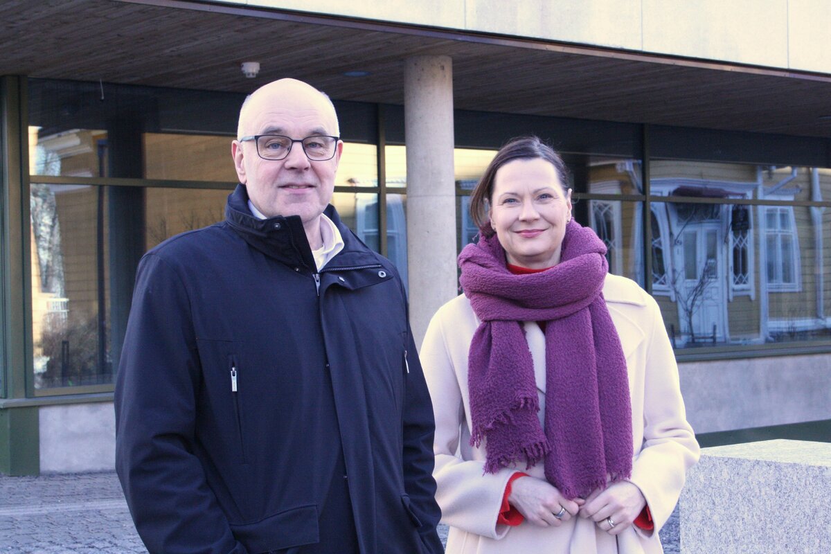 Sauli Eloranta ja Minna Arve.