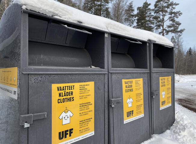 Suomalaiset lahjoittivat UFF:n vaatekeräykseen yli 12 miljoonaa kiloa käytettyjä vaatteita viime vuonna. 