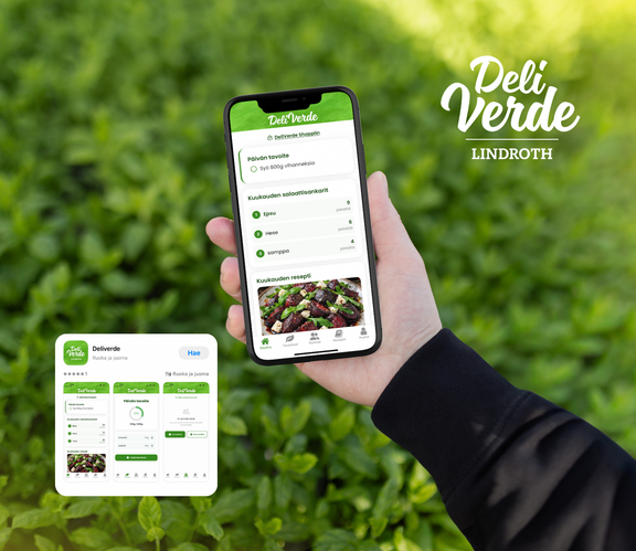 Sovelluksessa voi seurata oman päivätavoitteen toteutumista kirjaamalla tai kuvaamalla syötävät kasvikset. Sovelluksen voi ladata App Storessa. Android-versio sovelluksesta tulee Play-kauppaan myöhemmin keväällä ja sitä ennen sen voi ladata osoitteesta www.deliverde.fi/sovellus. 