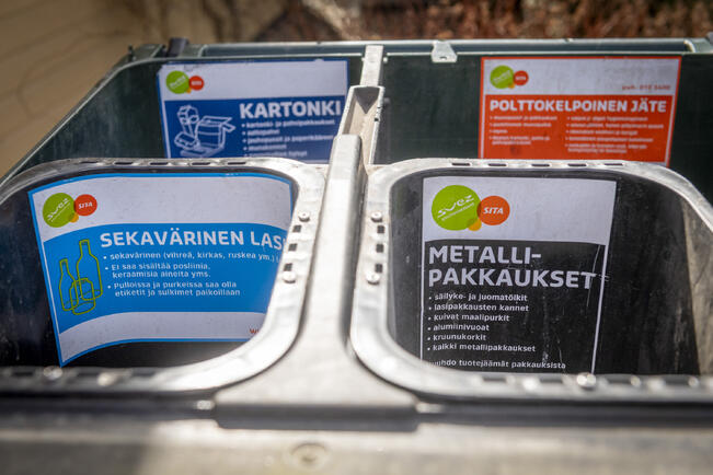 Aktiivisuus muovi-, kartonki-, metalli- ja lasipakkausten lajittelussa on kasvussa.