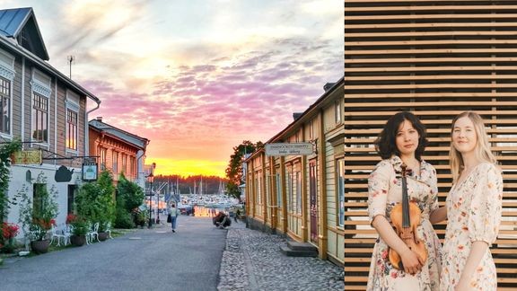 Kävelykonsertti järjestetään Naantalin Vanhassakaupugissa. 