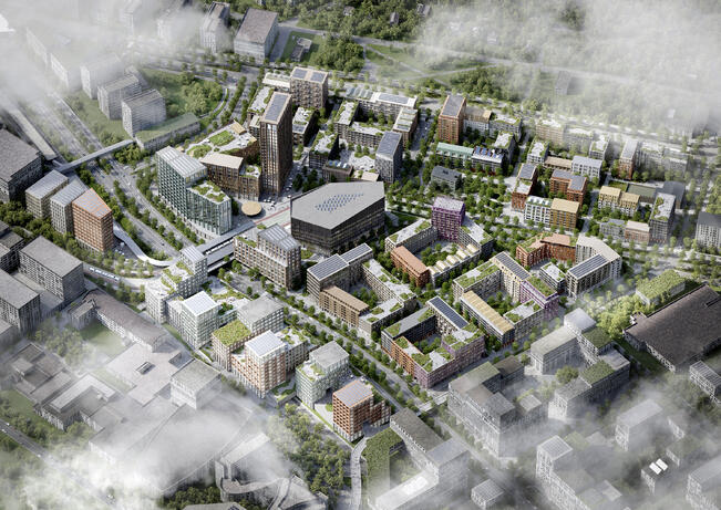 Kupittaan ja Itäharjun alue on Turun työpaikkakeskittymiä myös tulevaisuudessa.