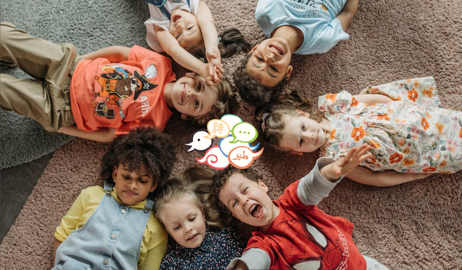 Raision Kirjastotalossa järjestetään Satakielipäivän lastenlauantai 18. huhtikuuta.