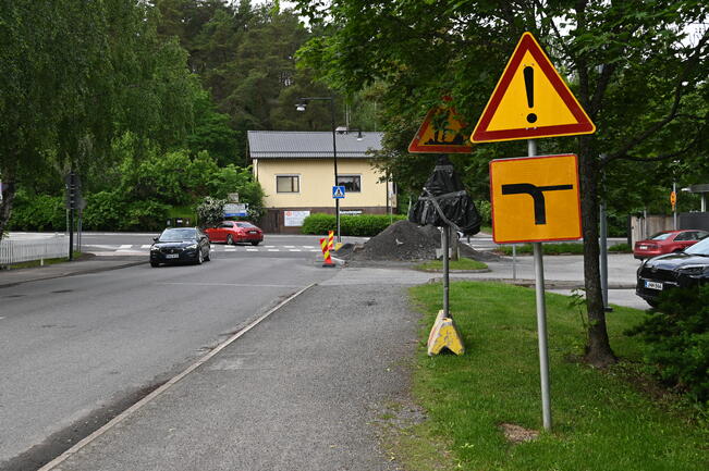 Jatkossa Käsityöläiskadulta väistävät Uolevi Raaden kadulta tulevaa liikennettä. 


