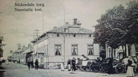 Naantalin tori vuonna 1914.