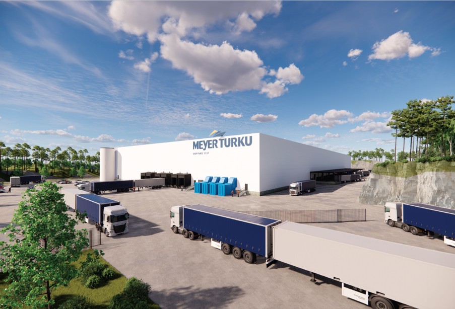 Logian ja Meyer Turku ovat allekirjoittaneet aiesopimuksen noin 20 000 neliömetrin logistiikkakeskuksen toteuttamisesta Turun telakka-alueen läheisyyteen Blue Industry Parkiin.
